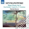 Karol Szymanowski - Opere Per Pianoforte (integrale) Vol.4 cd