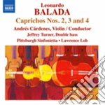 Leonardo Balada - Caprichos N.2, N.3 'quasi Jazz', N.4 'homenaje A Las Brigadas Internacionales' cd