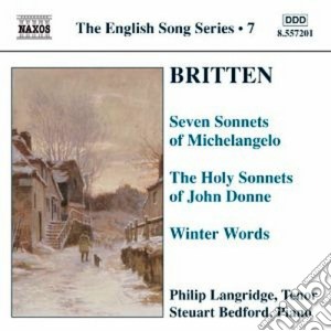 Benjamin Britten - English Song Series 7 cd musicale di BRITTEN