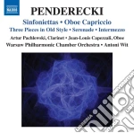 Krzysztof Penderecki - Sinfoniettas, Capriccio cd