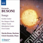 Ferruccio Busoni - Liriche cd