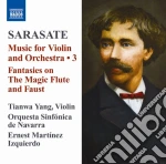 Pablo De Sarasate - Musica Per Violino E Orchestra (integrale) Vol.3 cd