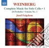 Mieczyslaw Weinberg - Complete Music For Solo Cello Vol.1 cd