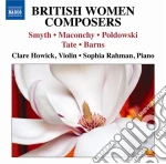 Clare Howick / Sophia Rahman - British Women Composers (Opere Per Violino E Pianoforte) cd