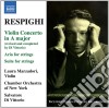 Ottorino Respighi - Violin Concerto In A Major, Aria For Strings, Suite For Strings cd