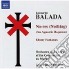 Leonardo Balada - No-res, Ebony Fantasies (cantata) cd