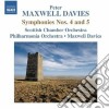 Peter Maxwell Davies - Sinfonie Nn.4 E 5 cd musicale di Maxwell davies peter