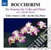 Luigi Boccherini - Six Sonatas For Cello And Piano (arr. Alfredo Piatti) cd