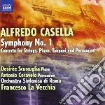 Alfredo Casella - Symphony No.1, Concerto For Strings, Piano, Timpani And Percussion cd