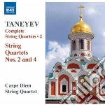Sergei Taneyev - Quartetto Per Archi (integrale) , Vol.2: N.2 Op.5, N.4 Op.11 cd