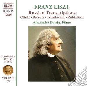 Franz Liszt - Opere Per Pianoforte (integrale) , Vol.35: Russian Transcriptions cd musicale di Franz Liszt