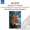 Ferruccio Busoni - Opere Per 2 Pianoforti cd