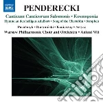 Krzysztof Penderecki - Canticum Canticorum Salomonis - Kosmogonia, Strophen cd