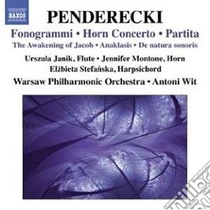 Krzysztof Penderecki - Fonogrammi, Horn Concerto, Partita cd musicale di Krzysztof Penderecki