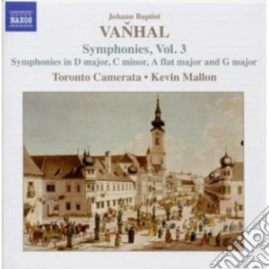 Johann Baptist Vanhal - Symphonies Vol. 3 cd musicale di Vanhal johann baptis