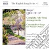 Quilter Roger - English Songs Arrangements, Part-songs Per Voci Femminili (integrale) cd