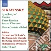 Igor Stravinsky - Symphony Of Psalms, Mass, Cantata, Babel, 3 Russian Sacred Chorus Vol.6 cd musicale di Igor Stravinsky
