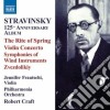 Igor Stravinsky - Le Sacre Du Printemps, Concerto Per Violino, Sinfonia Per Fiati, Zvezdolikiy cd