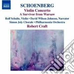 Arnold Schonberg - Concerto Per Violino Op.36, Un Sopravvissuto A Varsavia, De Profundis cd