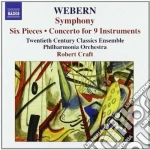 Anton Webern - Symphony: Six Pieces, Concerto For 9 Instruments cd
