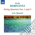 Erno Dohnanyi - String Quartets Nos. 1 & 3 cd