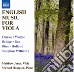 Jones Matthew / Michael Hampton - English Music For Viola And Piano (Musica Inglese Per Viola E Pianoforte) cd