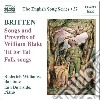 Benjamin Britten - Songs And Proverbs Of William Blake, Tit For Tat, Folk Song Arrangements cd