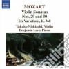 Wolfgang Amadeus Mozart - Sonata Per Violino N.29 K 402, N.30 K 403, 6 Variazioni K 360 cd