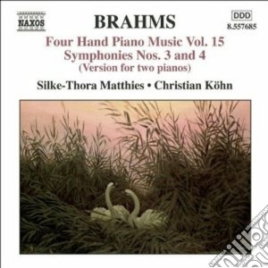 Johannes Brahms - Opere Per Pianoforte A 4 Mani (integrale) Vol.15 cd musicale di Johannes Brahms