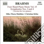 Johannes Brahms - Opere Per Pianoforte A 4 Mani (integrale) Vol.15 cd