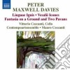 Peter Maxwell Davies - Linguae Ignis, VesalII Icones, Fantasiaon A Ground And Two Pavans cd