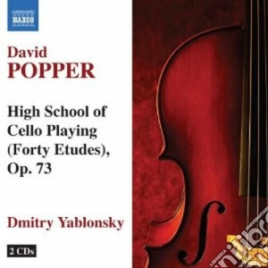 David Popper - High School Of Cello Playing(2 Cd) cd musicale di David Popper