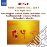 Hans Werner Henze - Concerto Per Violino N.1, N.3, 5 Night - pieces cd