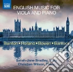 Sarah-Jane Bradley / Christian Wilson - English Music For Viola And Piano cd