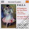 Manuel De Falla - El Sombrero De Tres Picos, El Amor Brujo, Danza Da La Vida Breve cd