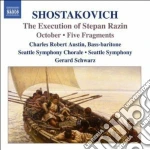 Dmitri Shostakovich - The Execution Of Stepan Razin, October, Five Fragments cd
