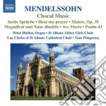 Felix Mendelssohn - Musica Corale: Sechs Sprache Op.79, Hear My Prayer, Mottetti Op.39, Magnificat cd