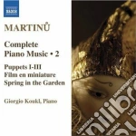 Bohuslav Martinu - Opere Per Pianoforte (integrale), Vol.2 cd
