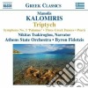 Manolis Kalomiris - Symphony No.3, Triptychon, 3 Danze Greche, I Katastrofi Ton Psaron cd