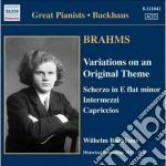 Johannes Brahms - Variazioni Su Un Tema Originale Op.21, 2 Intermezzi Op.117, Valzer Op.116 cd