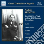 Andres Segovia - New York 1946 And 1949 London Recordings cd