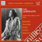 Lehmann Lotte - Lieder Recordings, Vol. 4 (1941) cd