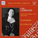Lehmann Lotte - Lieder Recordings, Vol. 5 (1941-42) cd