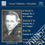 George Enescu - Sonata Per Violino N.3 cd