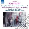 Ottorino Respighi - Opere Per Violino E Pianoforte (integrale) , Vol.1 cd