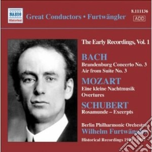 Wilhelm Furtwangler: Great Conductors - Early Recordings 1 - Bach, Mozart, Schubert cd musicale di Johann Sebastian Bach