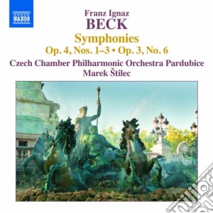 Franz Beck - Sinfonie Op.3 N.6 E Op.4 Nn.1 - 3 cd musicale di Beck Franz Ignaz