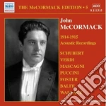 John Mccormack - Edition Vol.5: The Acoustic Recordings (1914-1915) cd