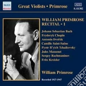 Primrose William - Recital, Vol.1: 1939-1947 cd musicale di William Primrose