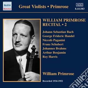 Primrose William - Recital, Vol.2: 1939-1952 cd musicale di William Primrose